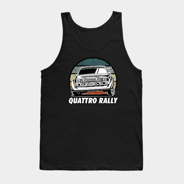 Quattro Rally Car Tank Top by mirailecs